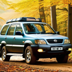타타 사파리와 닛산 로그 비교 - **Prompt for Tata Safari: "Rugged Family Expedition"**
    A majestic and powerful Tata Safari SUV, ...