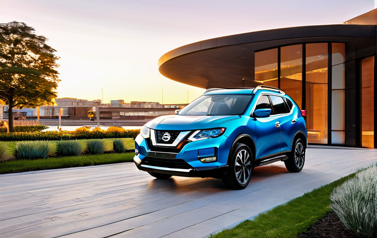 타타 사파리와 닛산 로그 비교 - **Prompt for Tata Safari: "Rugged Family Expedition"**
    A majestic and powerful Tata Safari SUV, ...